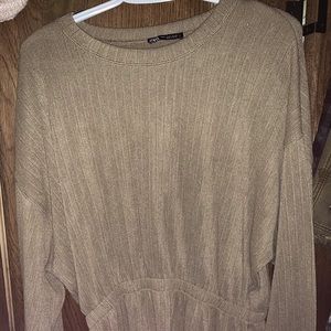 Zara elastic-synched sweater